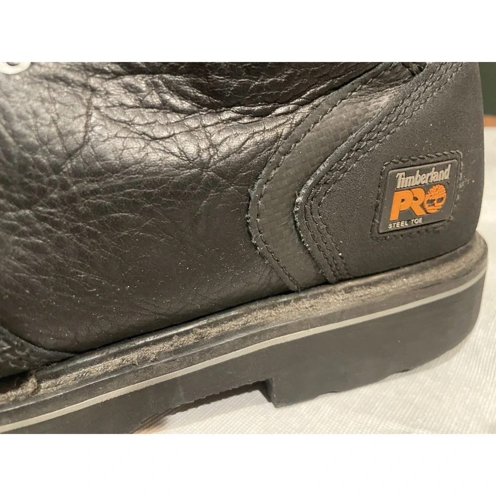 Timberland PRO Met Guard Steel Toe Work Boots Black Leather Safety Mens 13W